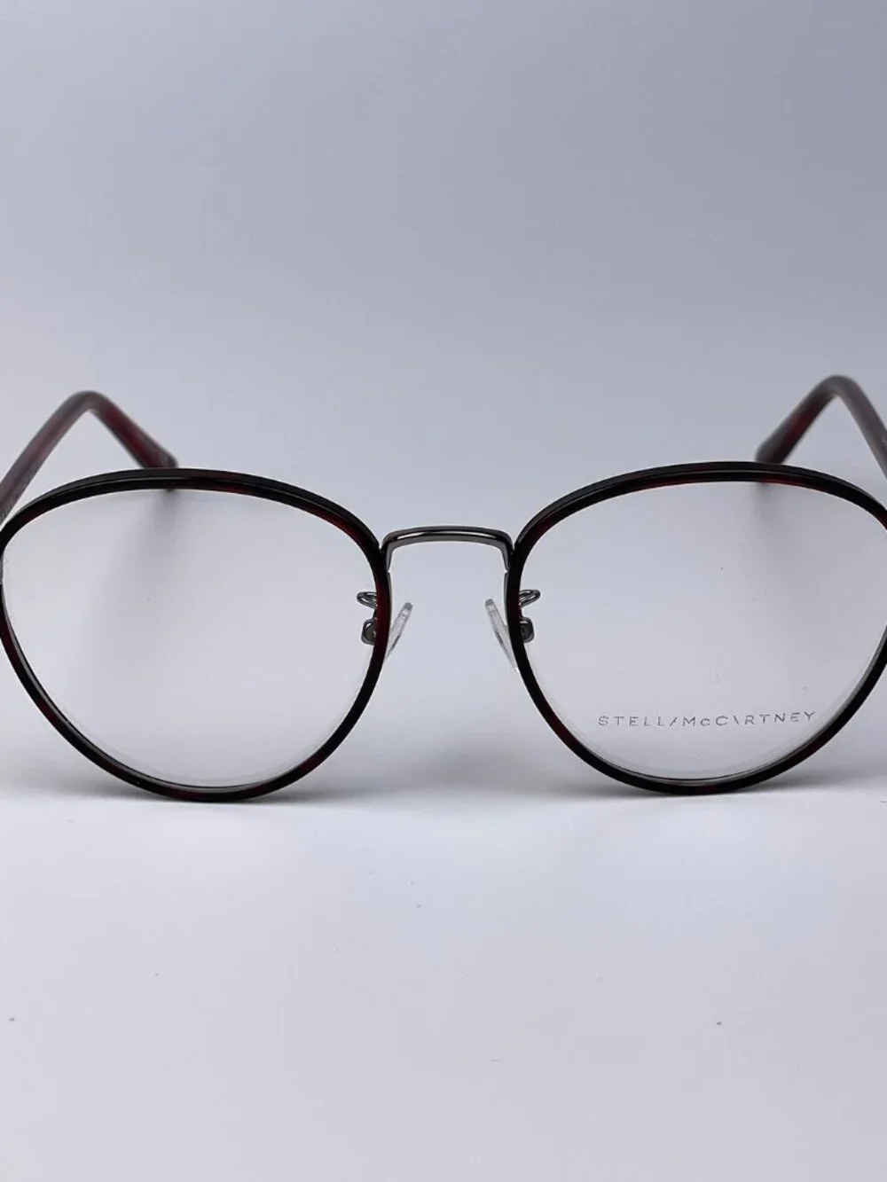 STELLA MCCARTNEY SC0147O 004 RUTHENIUM ROUND EYEGLASSES